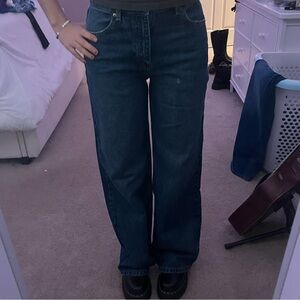 pull and bear wide leg jeans
